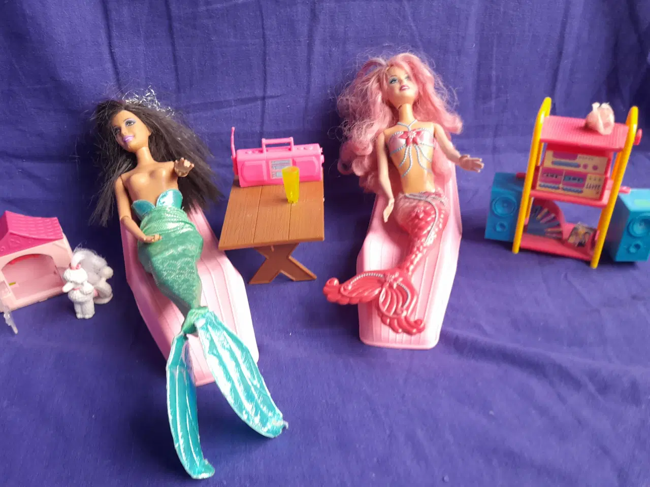 Billede 2 - Havfrue Barbier på liggestole m.m ( 10 dele)