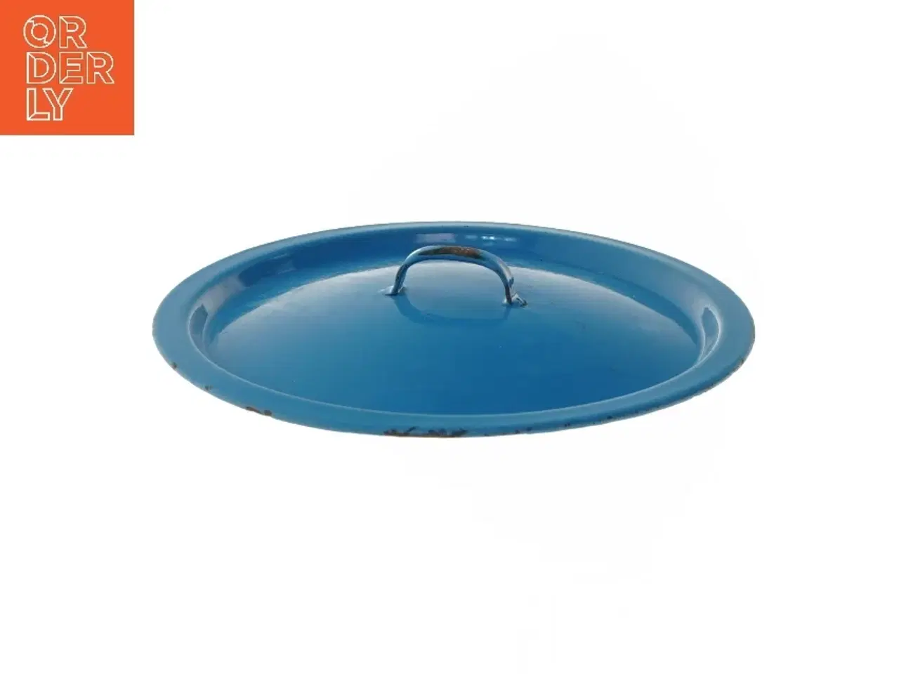 Billede 3 - Blåt emaljegrydelåg (str. Ø 24 cm)