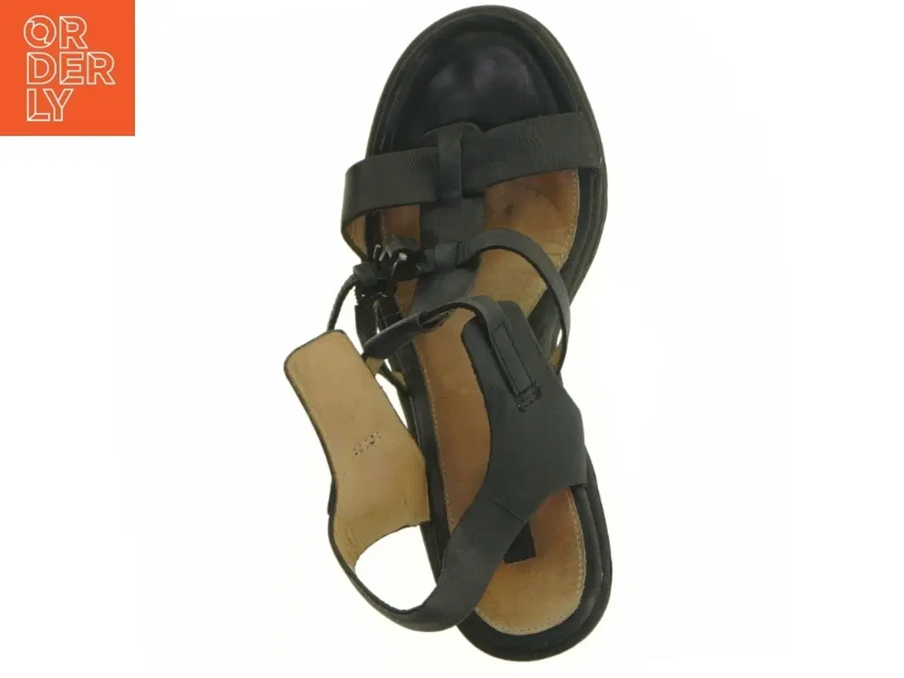 Billede 9 - Sorte sandaler med kilehæl fra Ecco (str. 36)