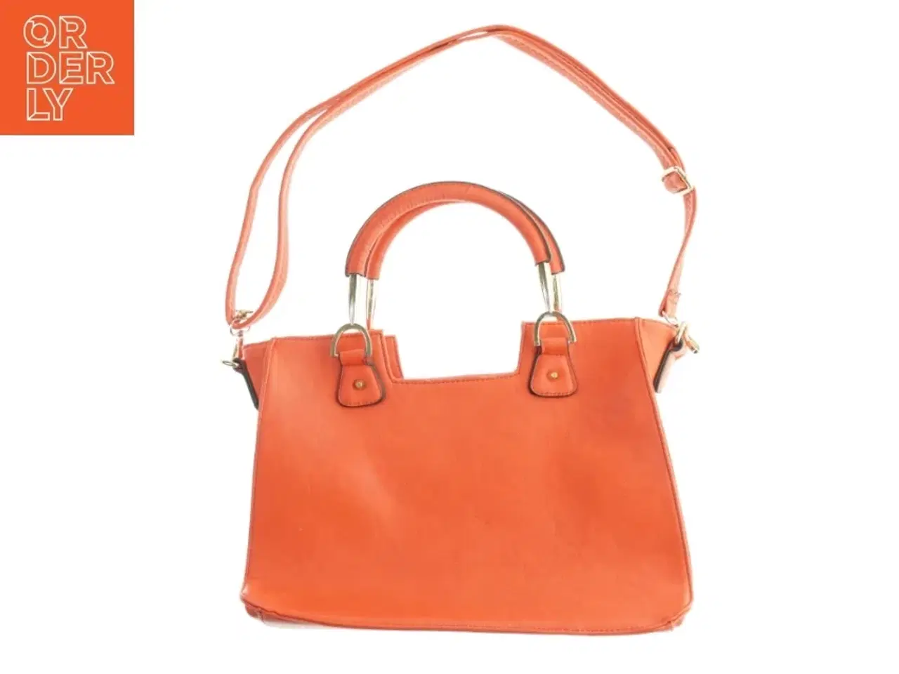 Billede 2 - Orange skuldertaske (str. 37. x 25 cm)