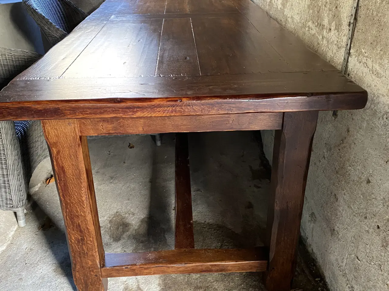 Billede 2 - Massiv egetræs langbord.