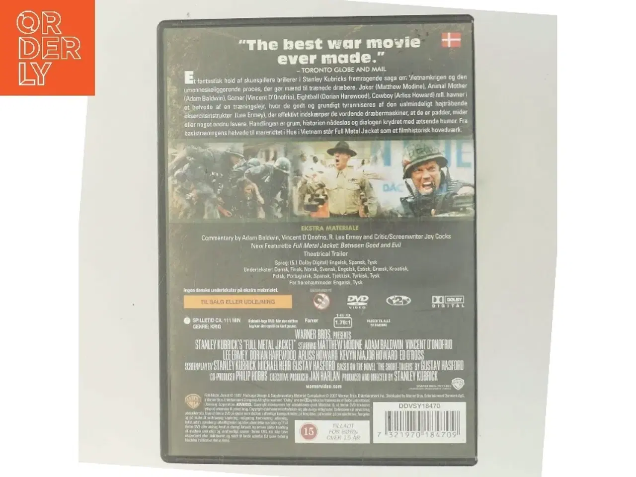 Billede 3 - Full Metal Jacket Deluxe Edtion med Matthew Modine (DVD)