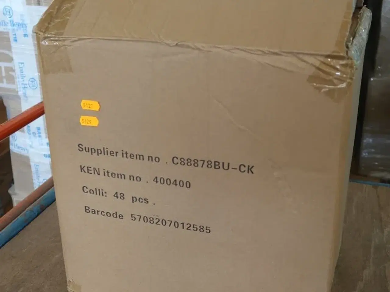 Billede 5 - 6 kasser (48 pr. stk.) Krus m/hank stabelbar blå 26 cl  KEN STORKØKKEN