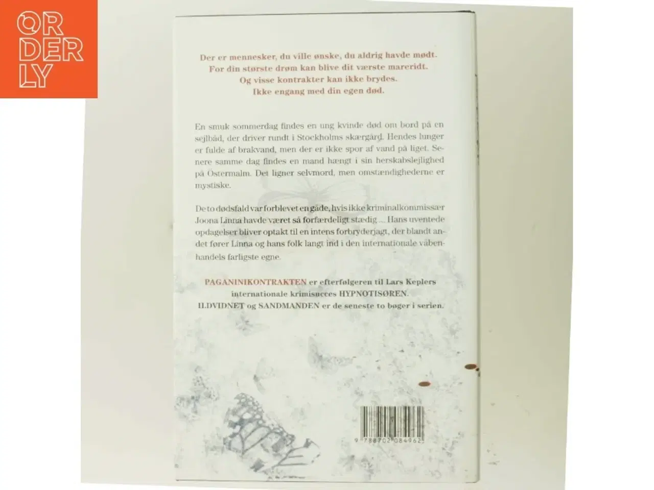 Billede 3 - Paganinikontrakten : Kriminalroman (Danish Language) (Bog)