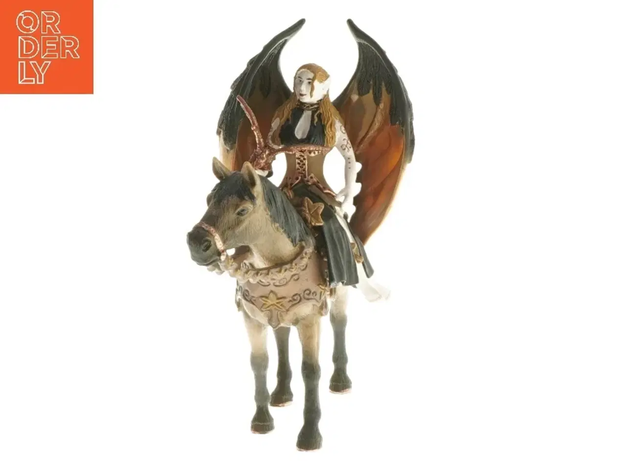 Billede 3 - Figur af kvinde på hest med drage fra Schleich (str. 16 cm)