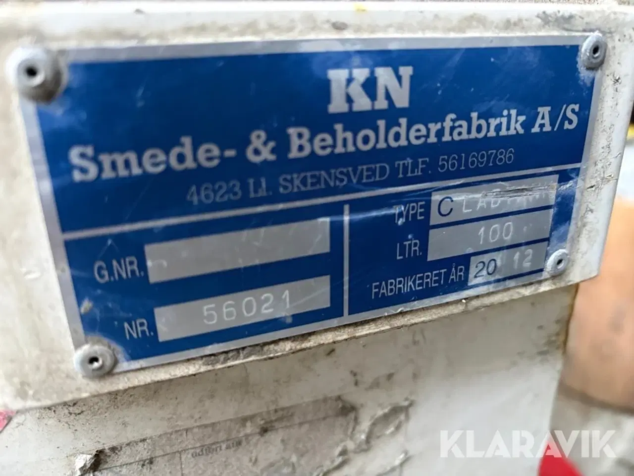 Billede 5 - Dieseltank KN Smede- & Beholderfabrik A/S 100L