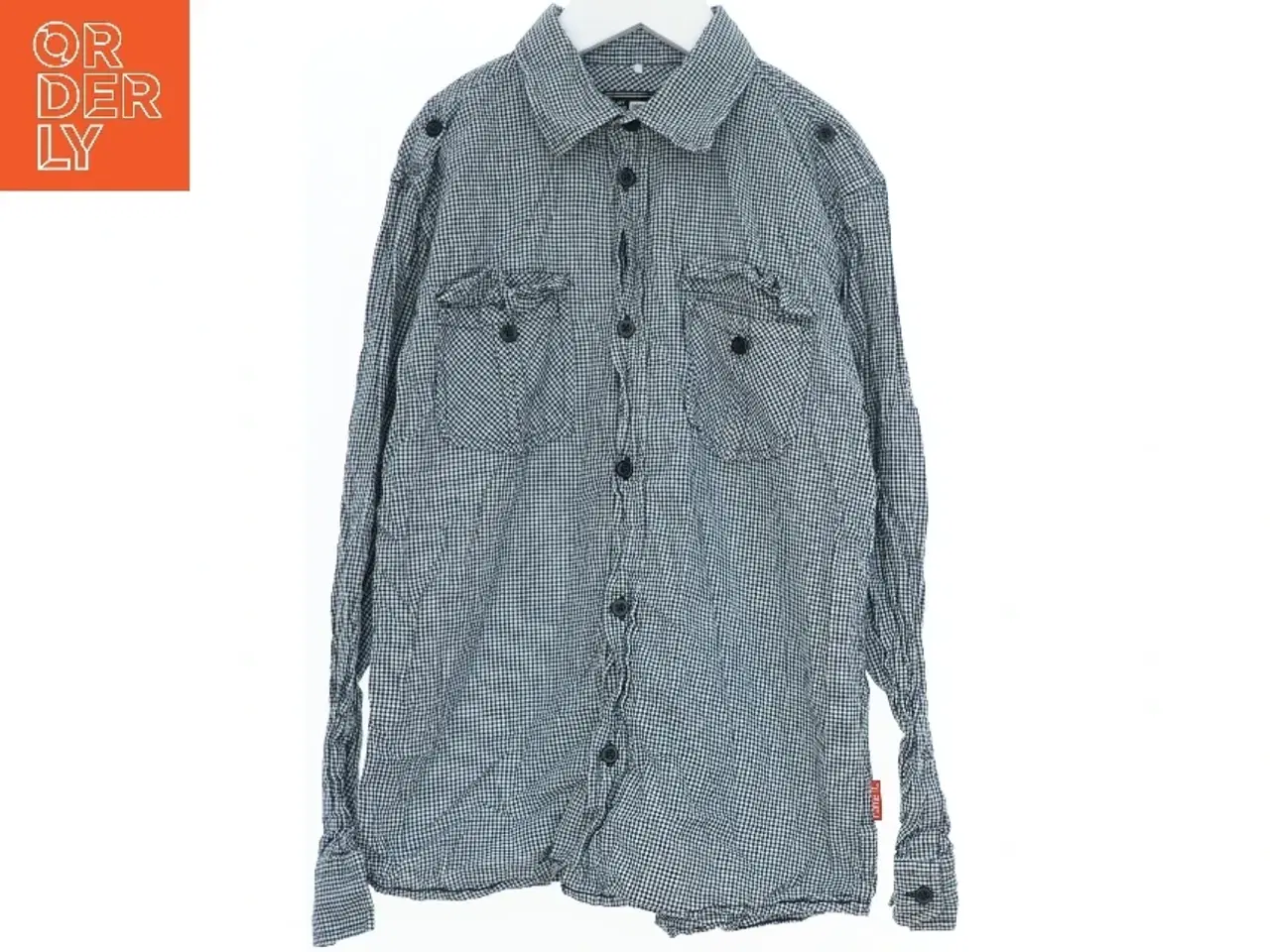 Billede 1 - Skjorte i småternet mønster fra Name It (str. 140)