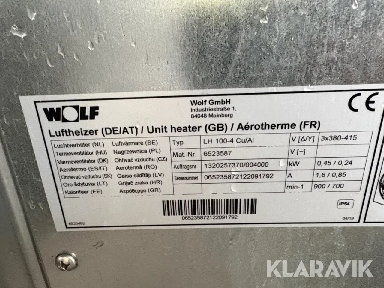 Billede 2 - Kalorifere Wolf LH 100-4