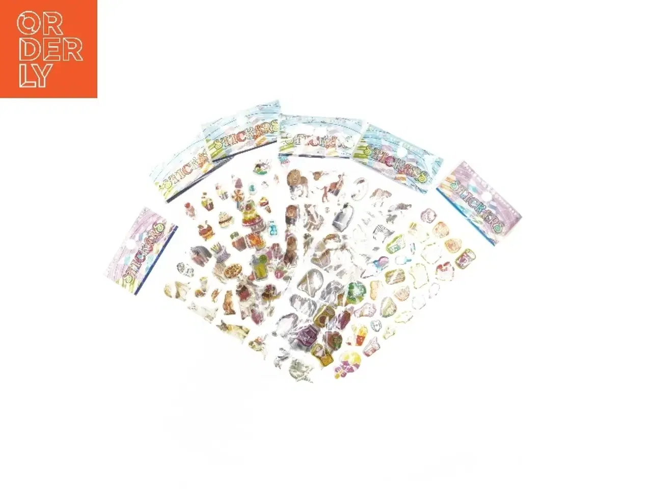 Billede 2 - Sæt med farverige klistermærker (str. 6 styk cm)