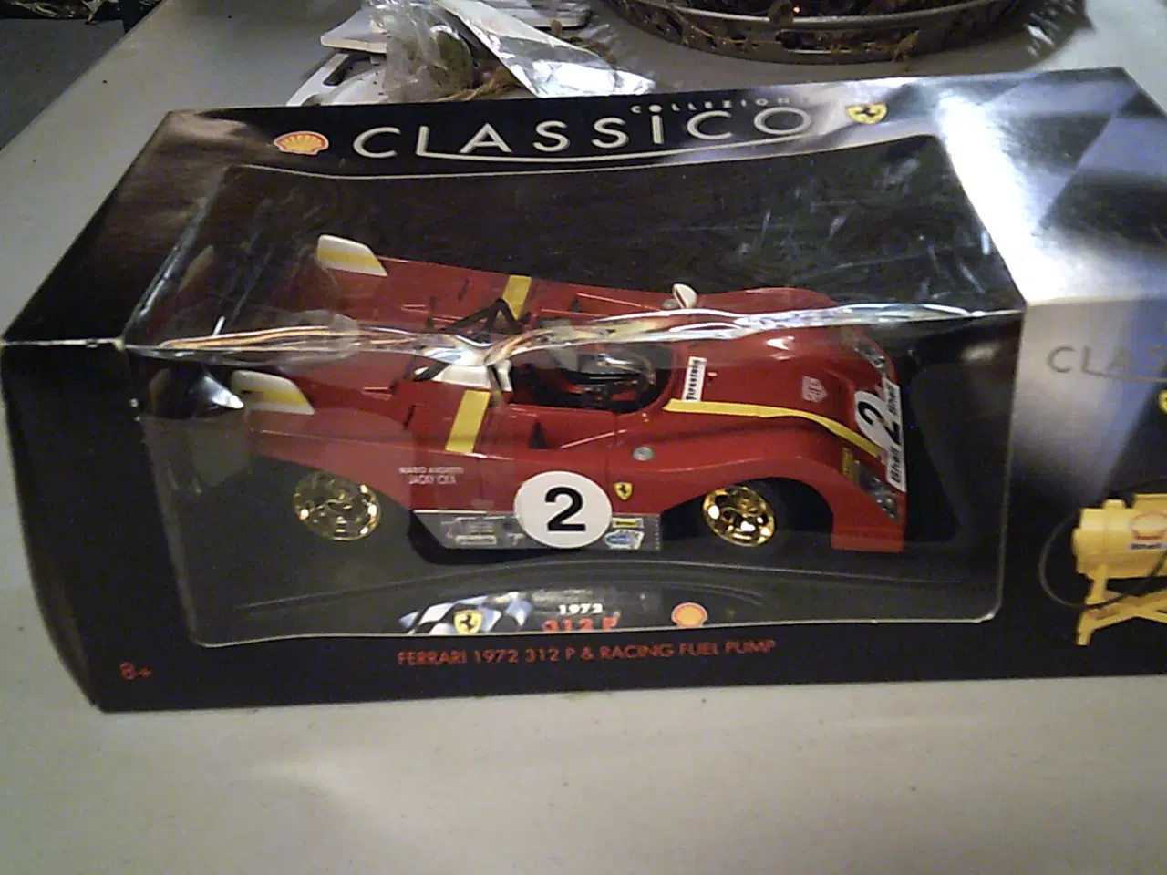 Billede 1 - Legetøjsbil Ferrari 1972 312 P + racing fuel pumpe