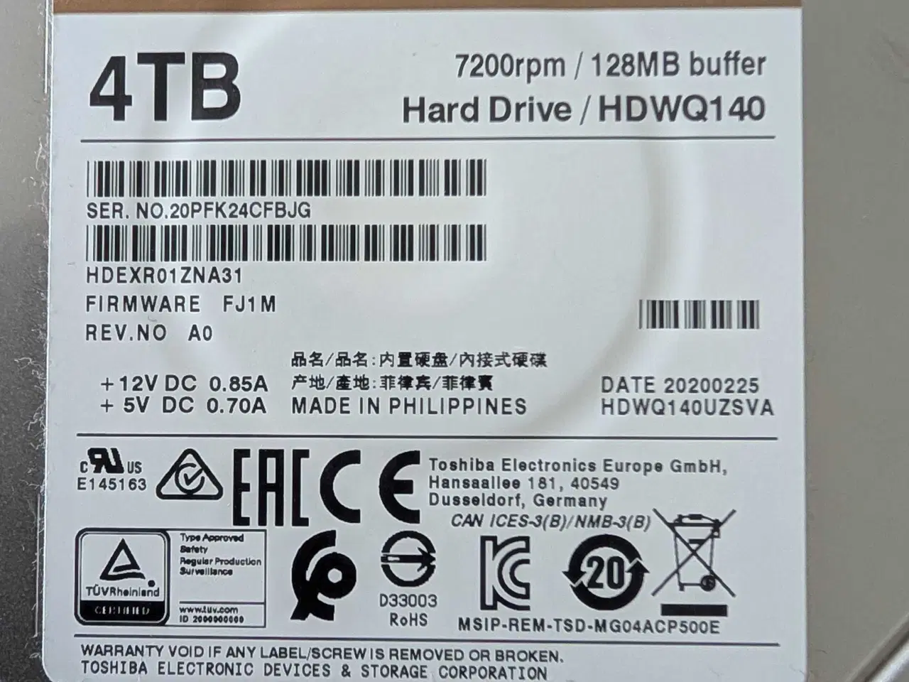 Billede 1 - Toshiba NAS N300 4TB