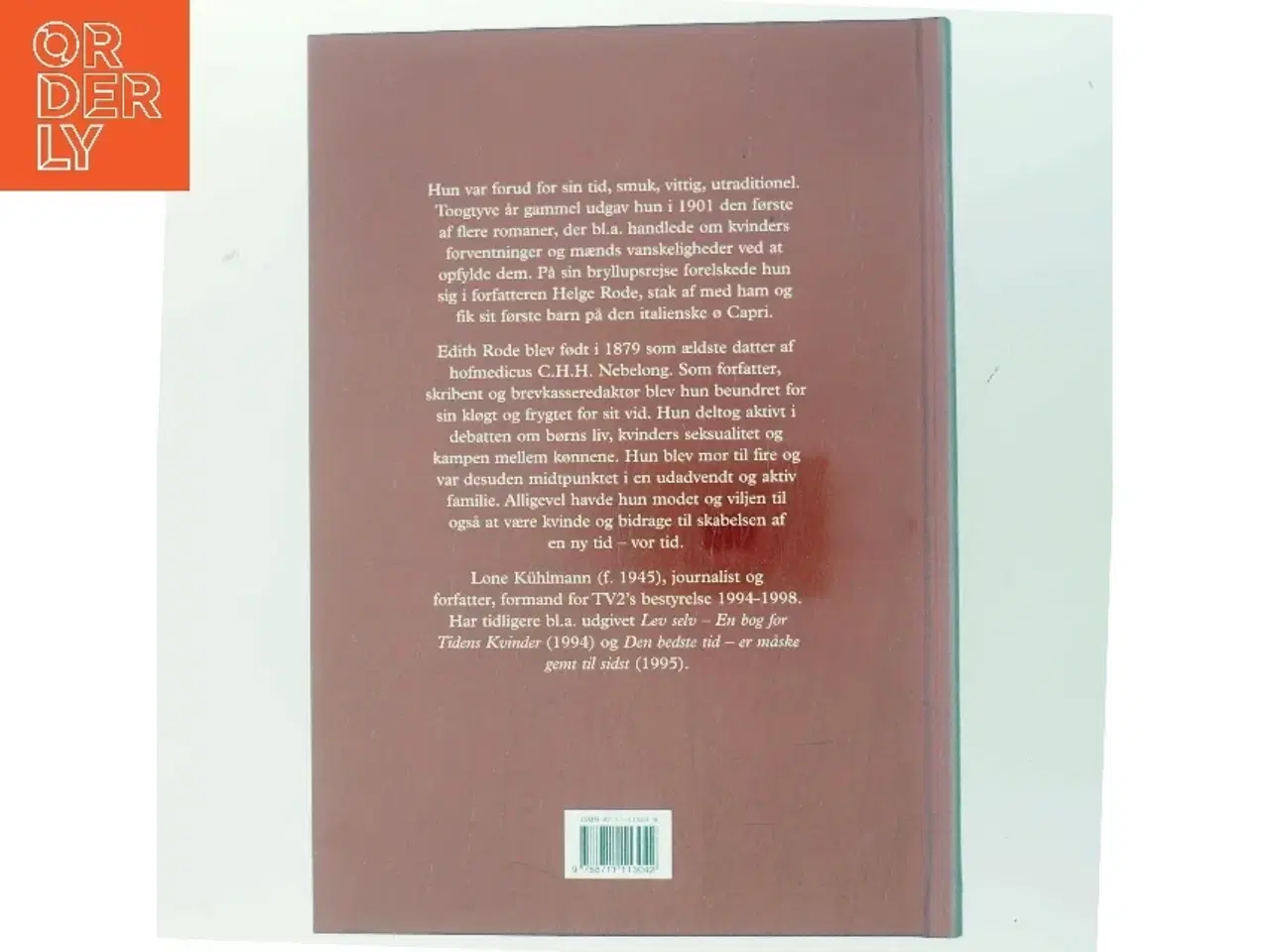 Billede 3 - Mod og vilje : portræt af Edith Rode af Lone Kühlmann (Bog)