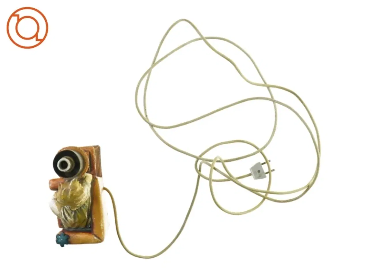 Billede 4 - Bordlampe med figur (str. 14 x 16 x 8 cm)