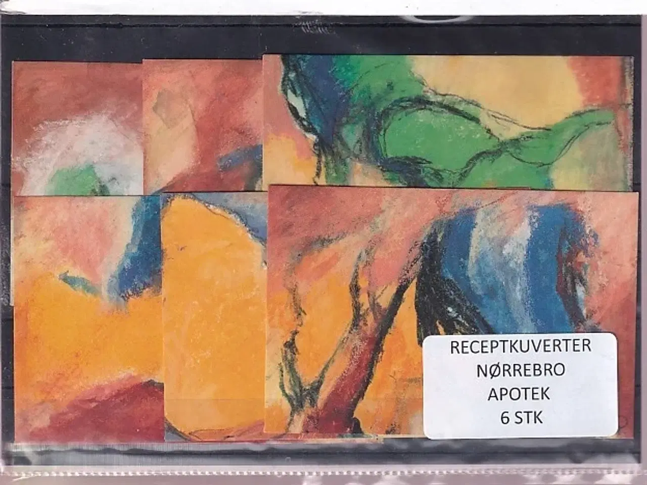 Billede 1 - Receptkuverter - Nørrebro Apotek - 6 Stk.