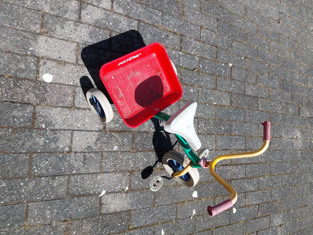 Billede 4 - Winter trehjulet børnecykel med lad – robust model