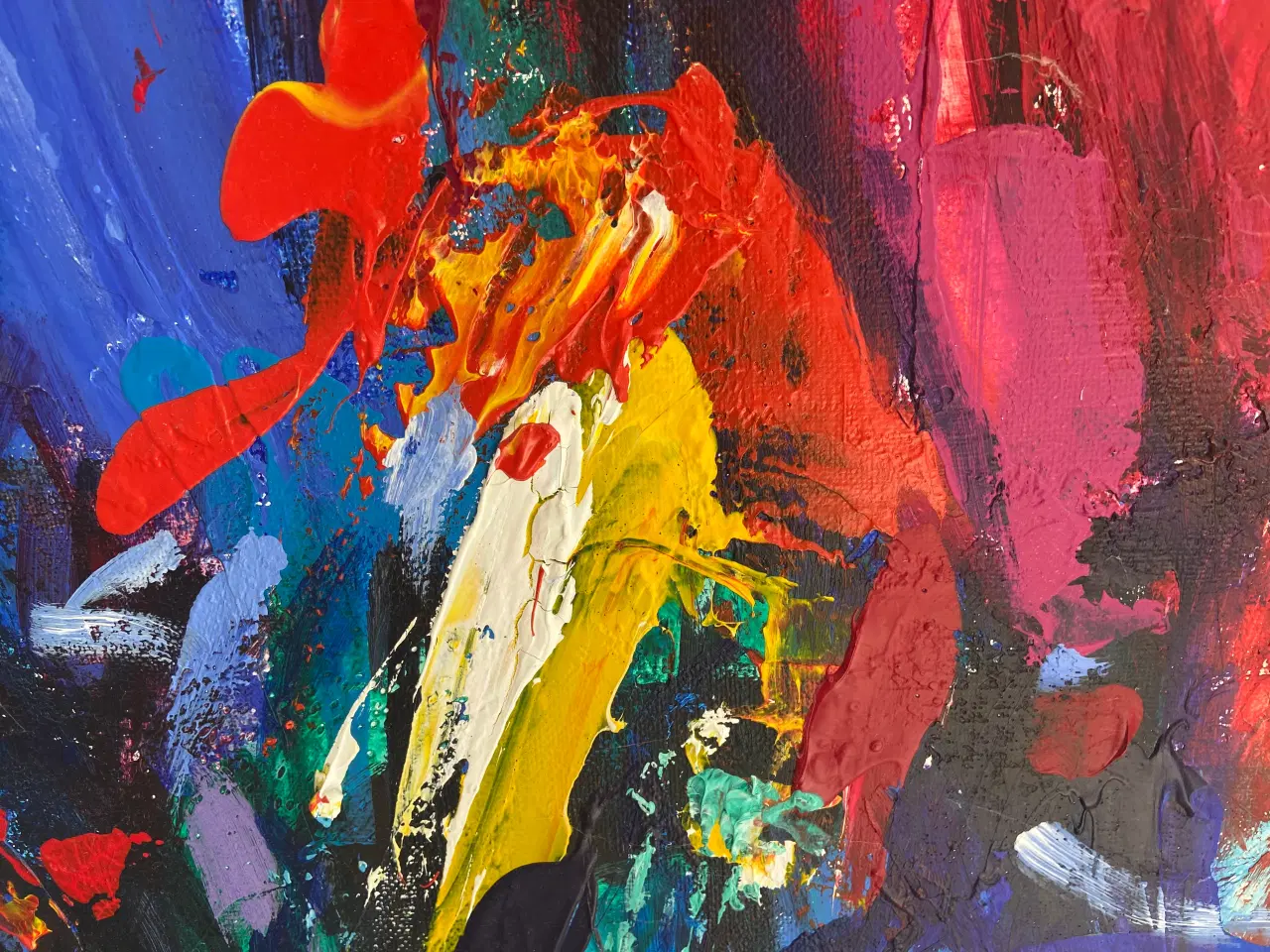 Billede 2 - Per Dahl, African Images, Maleri 1997, højde 173, 