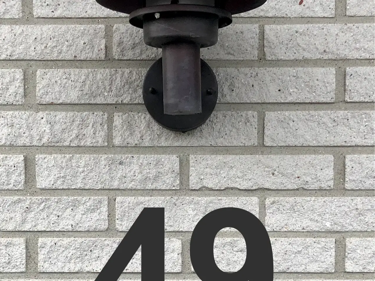 Billede 8 - Husnummer i 3mm mat sort Højde 20 cm Dibond
