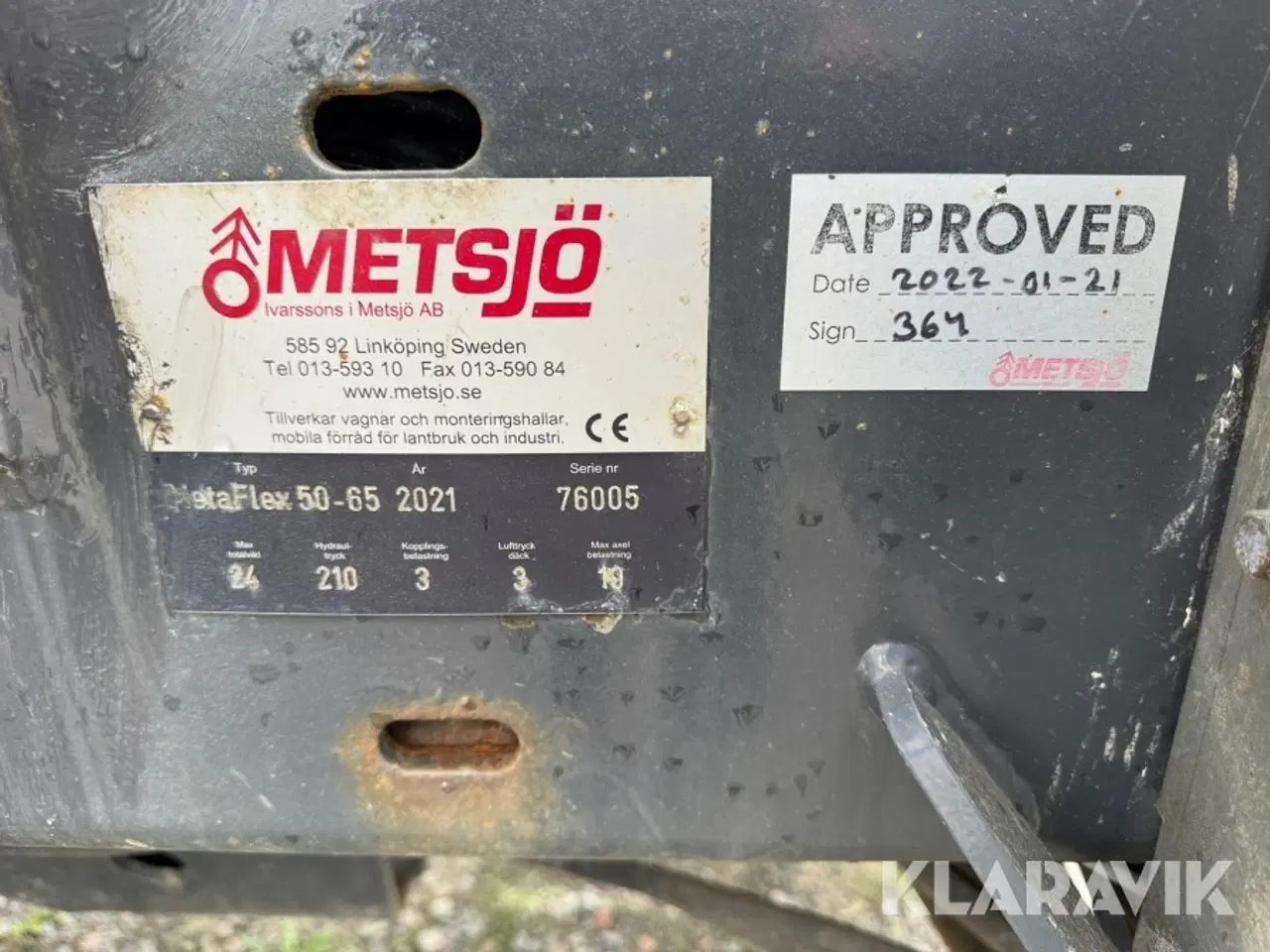 Billede 7 - Kroghejsevogn Metsjö MetaFlex 50-65
