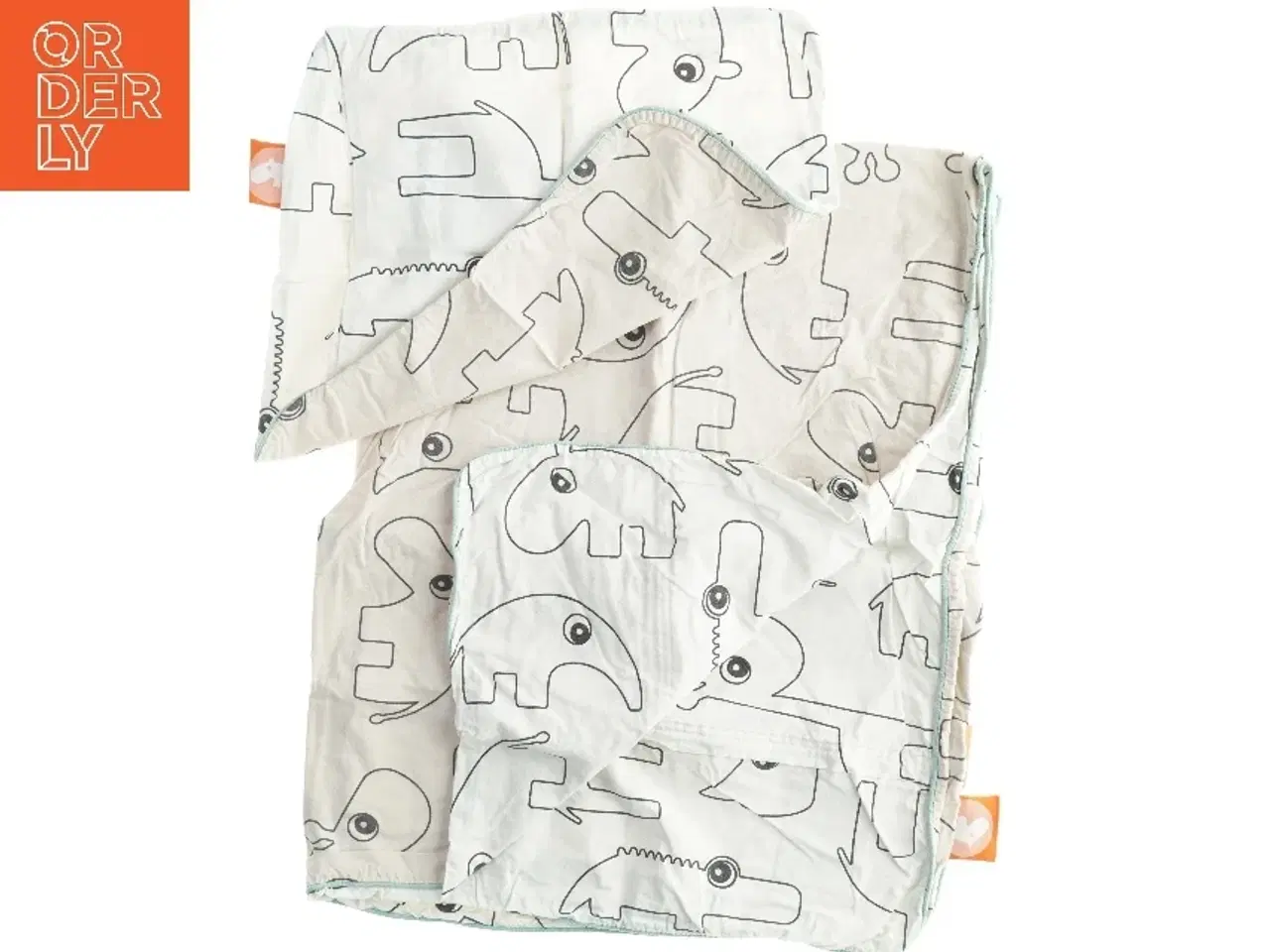 Billede 2 - Sengetøj med dyremotiver fra Donebydeer (str. 90 x 120 cm)