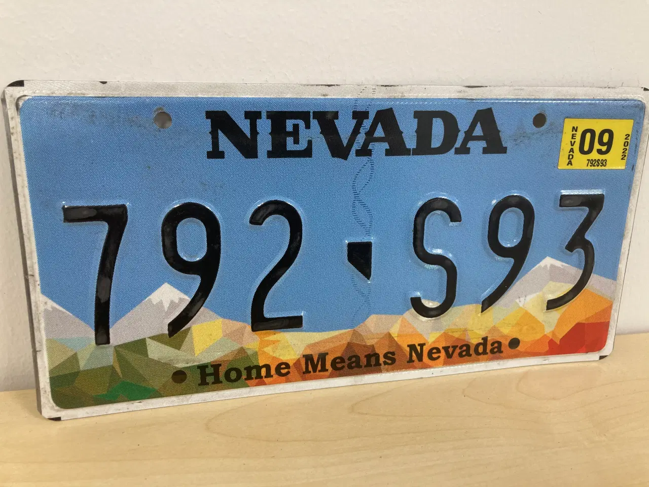 Billede 3 - Nevada US nummerplade 