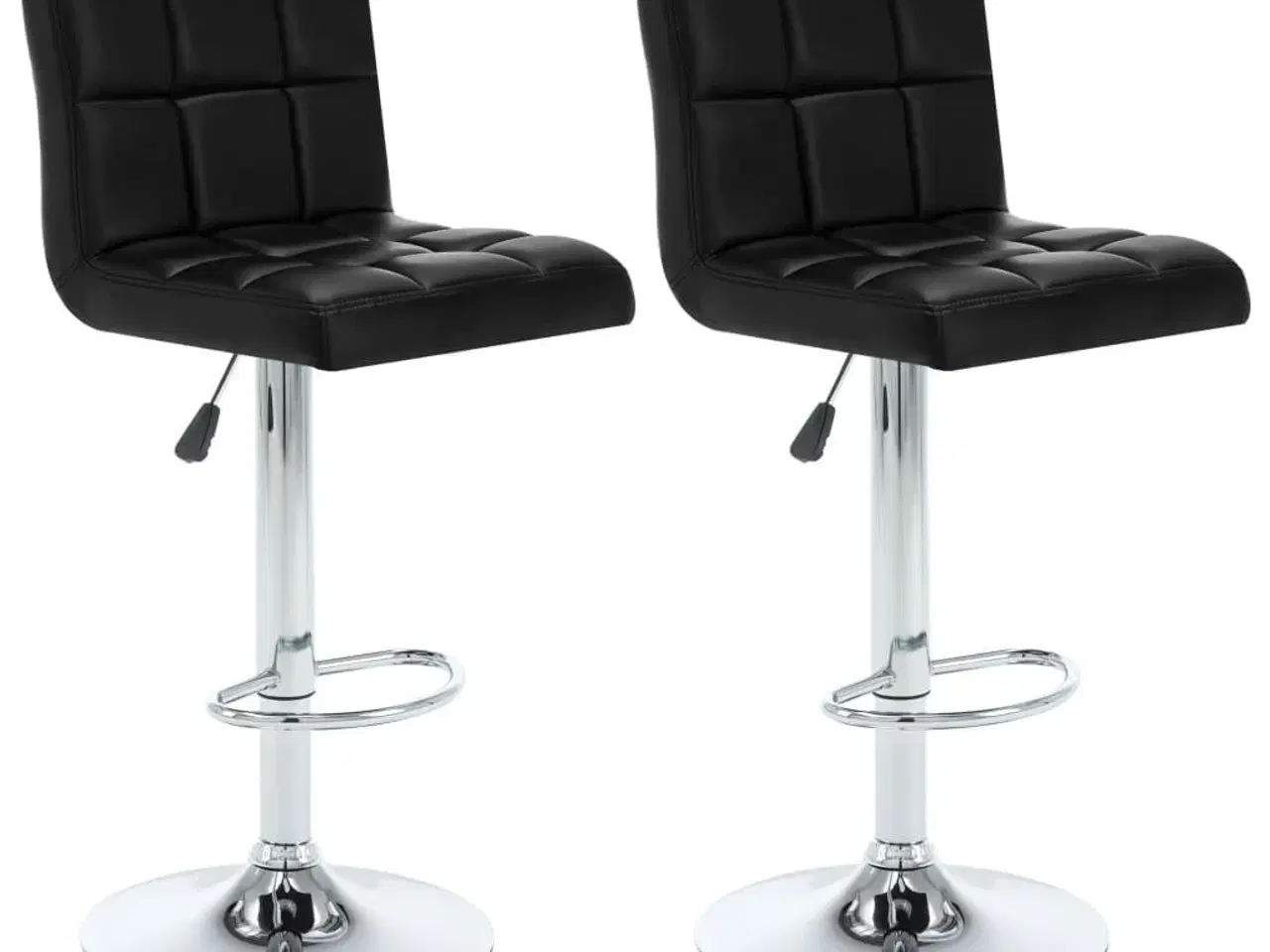 Billede 1 - Barstole 2 stk. kunstlæder sort