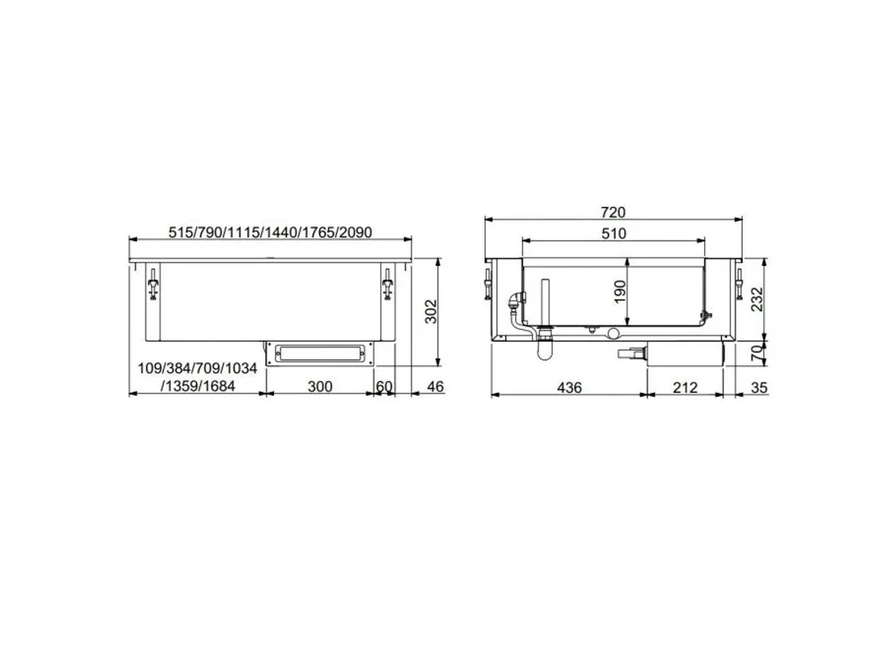 Billede 2 - Bain marie – 3/1 GN