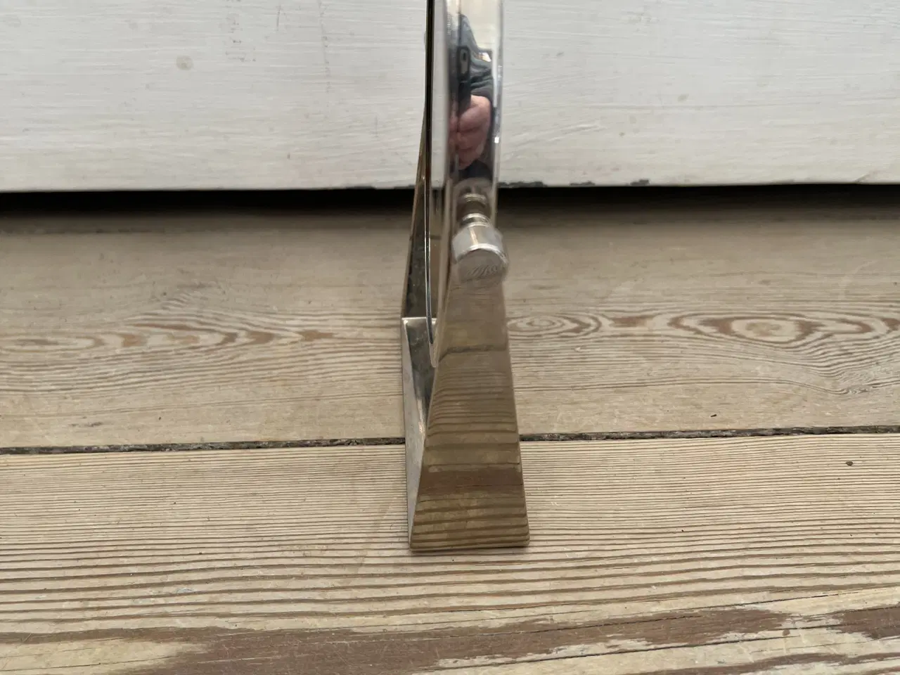 Billede 2 - Lille sølvfarvet bord vippespejl