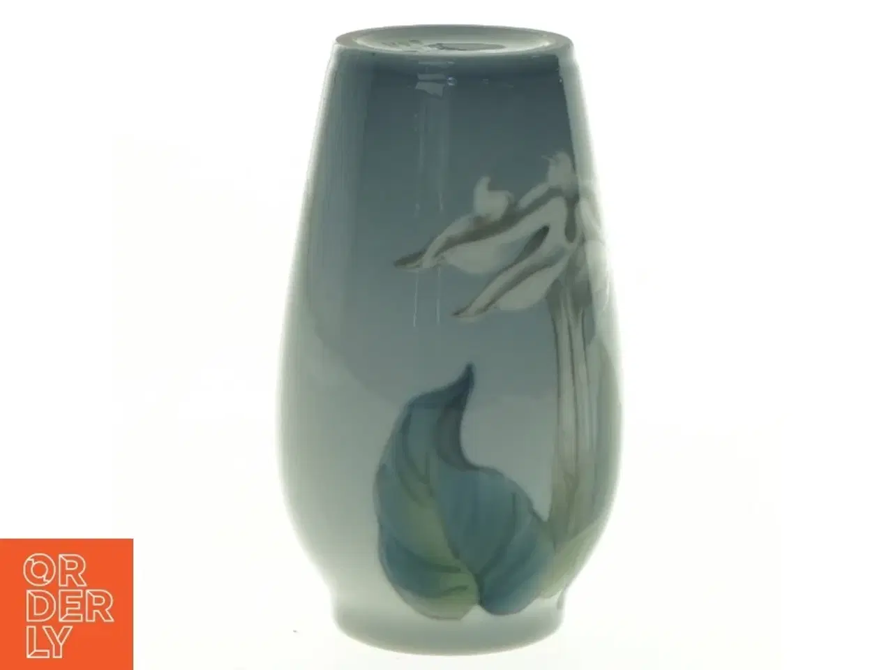 Billede 3 - Kongelig porcelæns fabrik Blomsterdekoreret vase fra Royal Copenhagen (str. 12,5 x 7 cm)