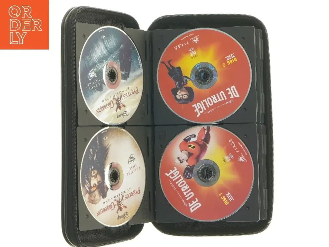 Billede 7 - 22 DVD i mappe med børnefilm fra A11 (str. 28x16x5 cm)