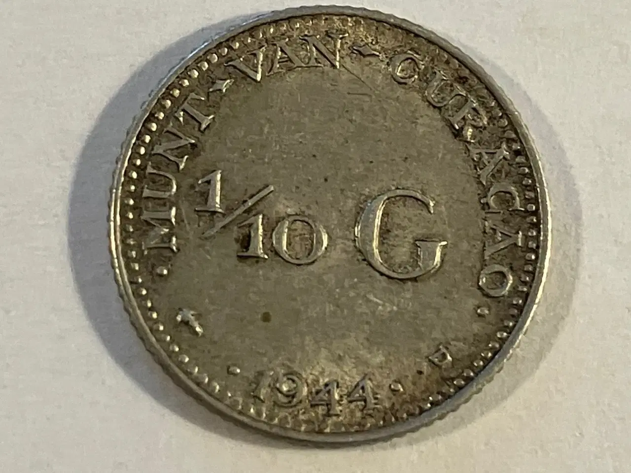 Billede 1 - 1/10 G Curacao 1944