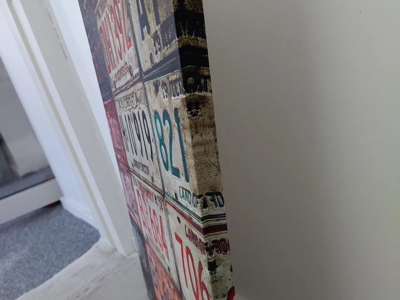 Billede 3 - billedramme med skilte fra Amerikanske nummerplade