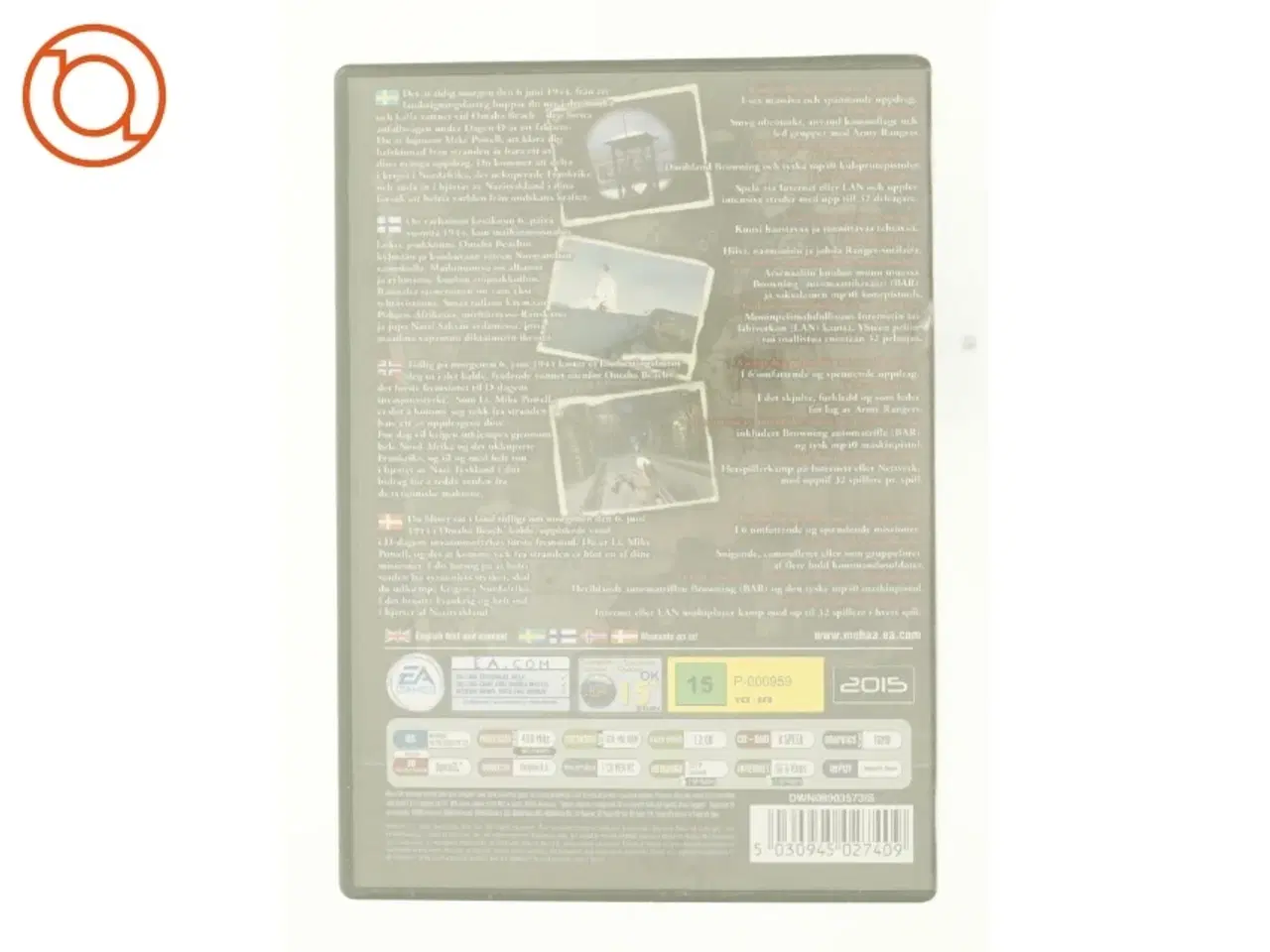 Billede 2 - Medal of Honor Allied assault PC spil fra DVD fra DVD