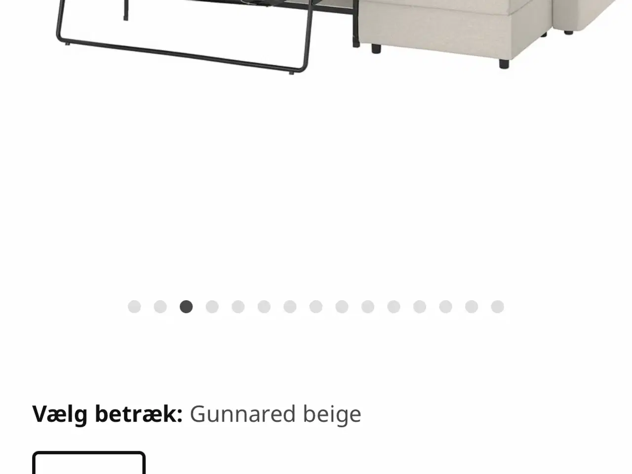 Billede 3 - VIMLE 3 - Pers sovesofa beige