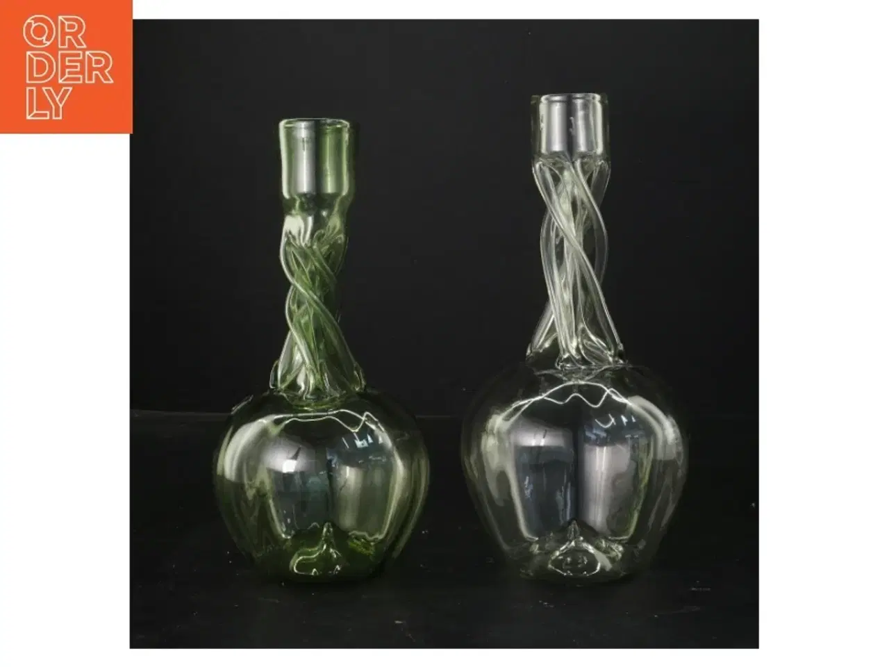 Billede 1 - Glasvaser med unikt design fra Museums Glas (str. Ø 22 cm og Ø 24 cm)