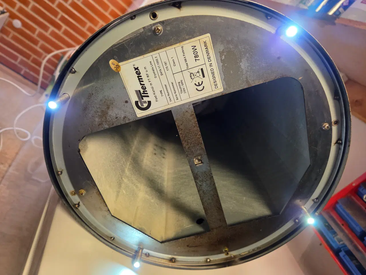 Billede 3 - Thermex Zirkon 90cm i rustfri incl loftmotor