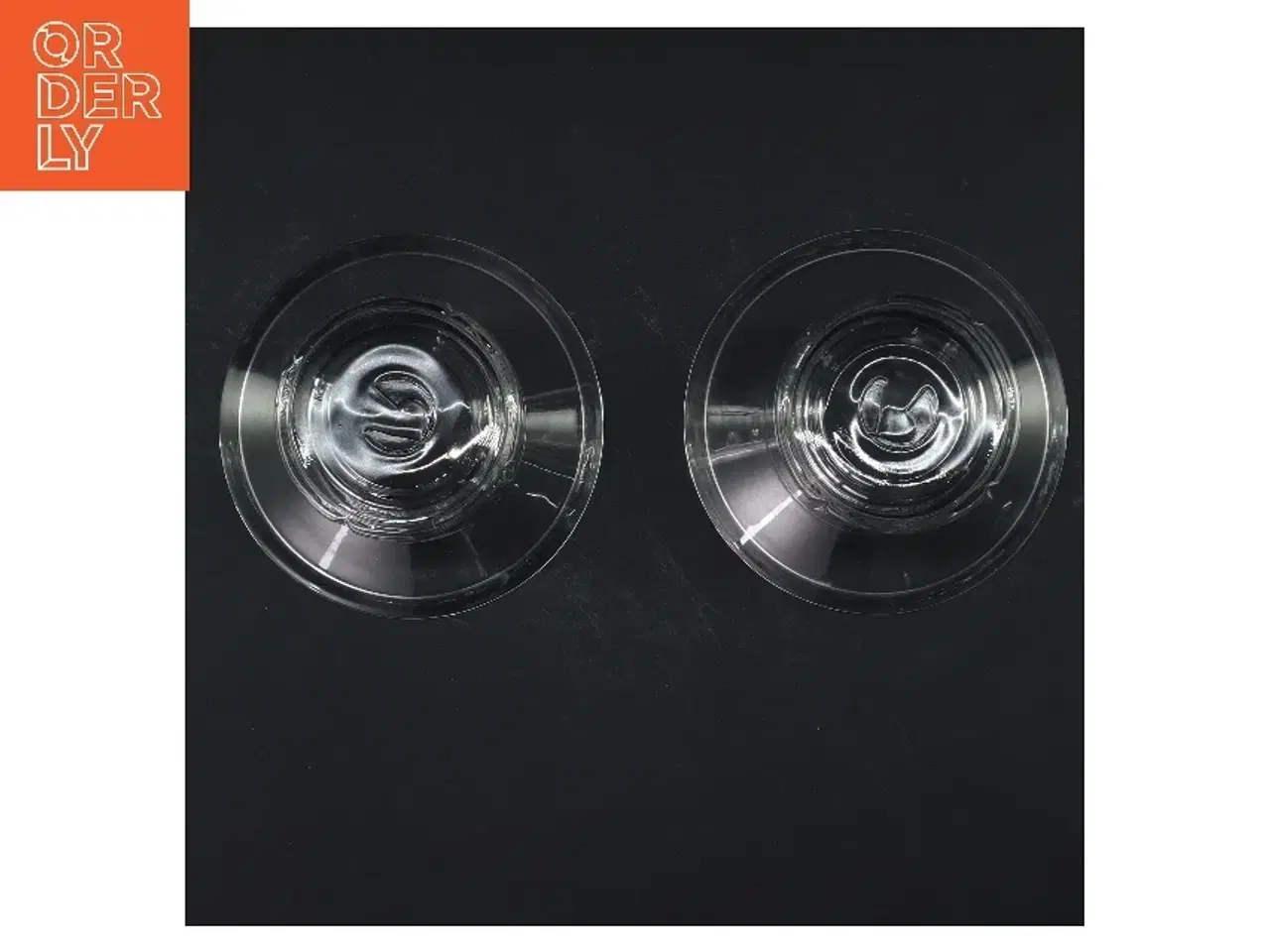 Billede 3 - To glaslysestager fra Rosendahl (str. Ø 11 cm længde 7 cm)