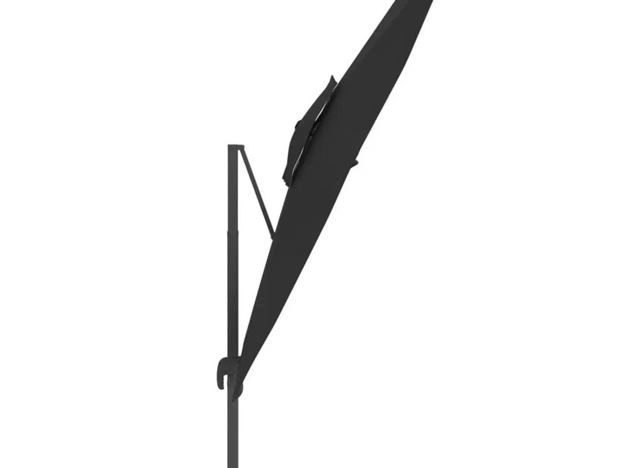 Billede 4 - Hængeparasol med dobbelt top 400x300 cm sort