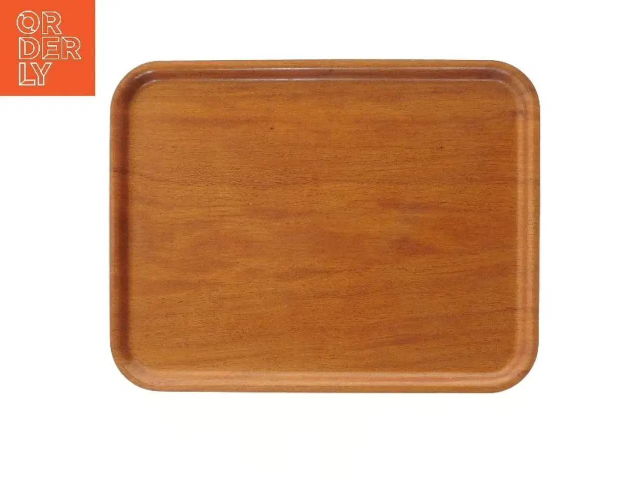 Billede 1 - Serveringsbakke af mahogni træ (str. 48x37 cm)