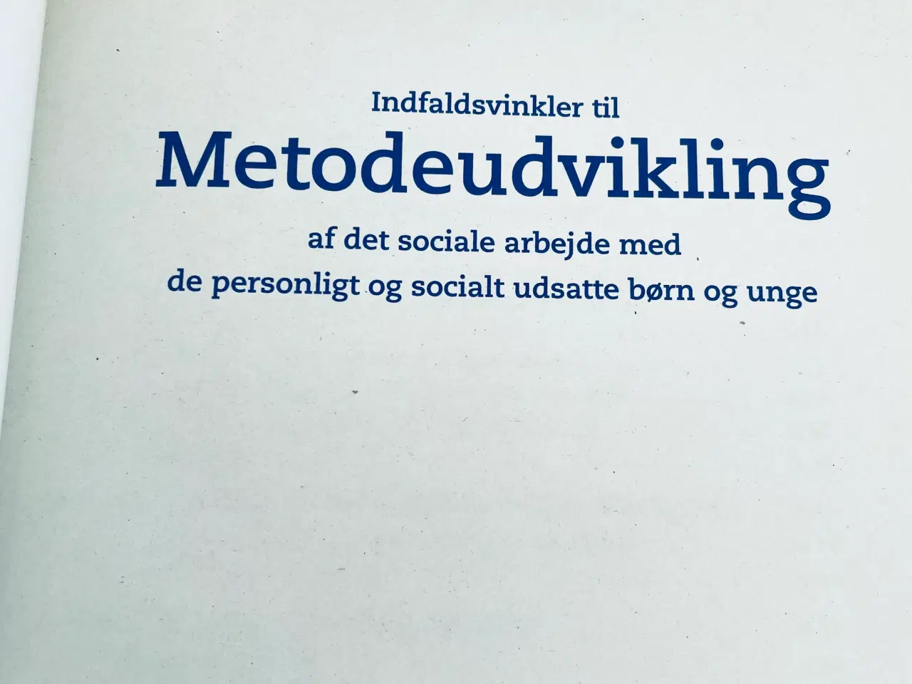 Billede 10 - Indfaldsvinkler til metodeudvikling