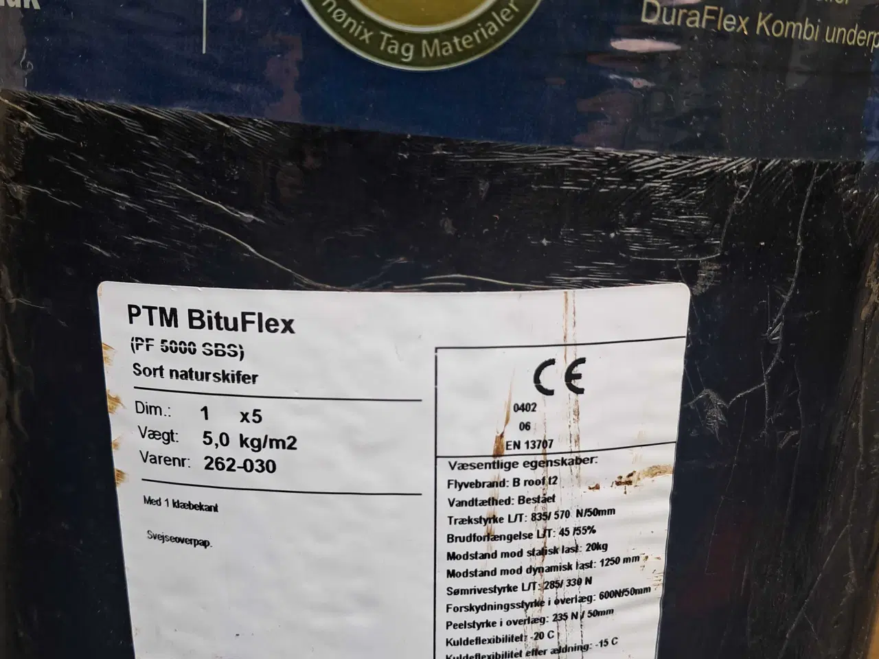 Billede 2 - Helt nye og ubrugte ruller tagpap fra Phønix Tagpa