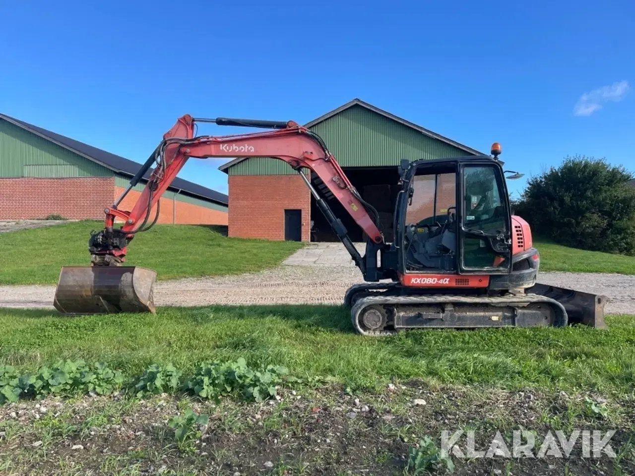 Billede 8 - Gravemaskine Kubota KX080-4a med skovle