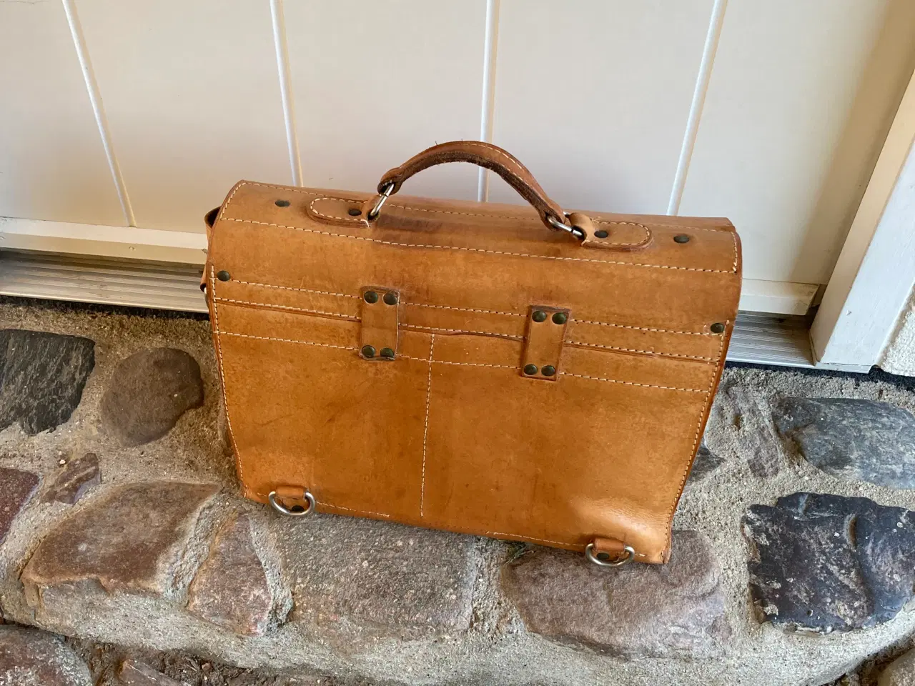 Billede 2 - Kernelæder taske - vintage
