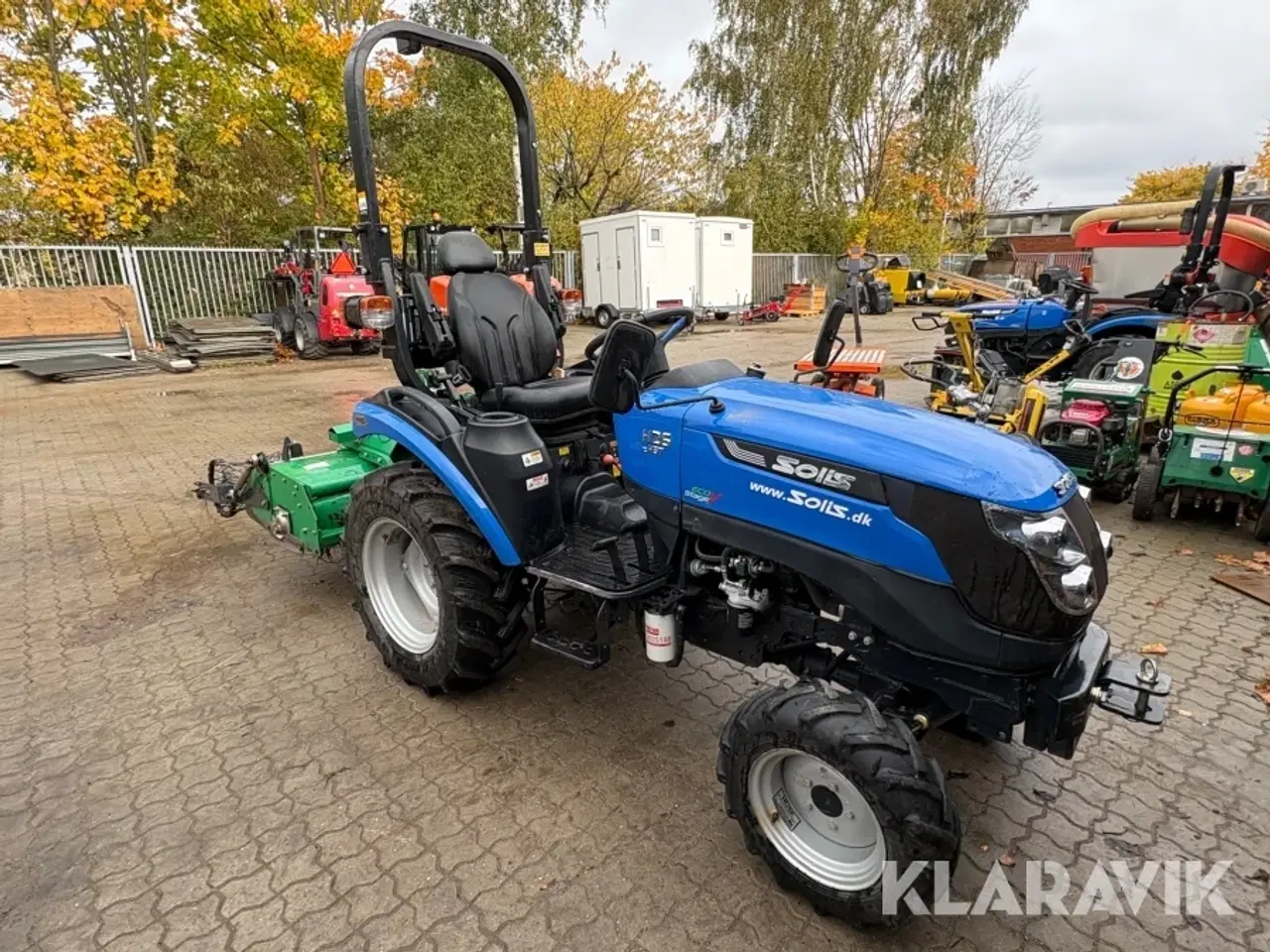 Billede 7 - Minitraktor Solis H26 hst med stennedlægningsfræser