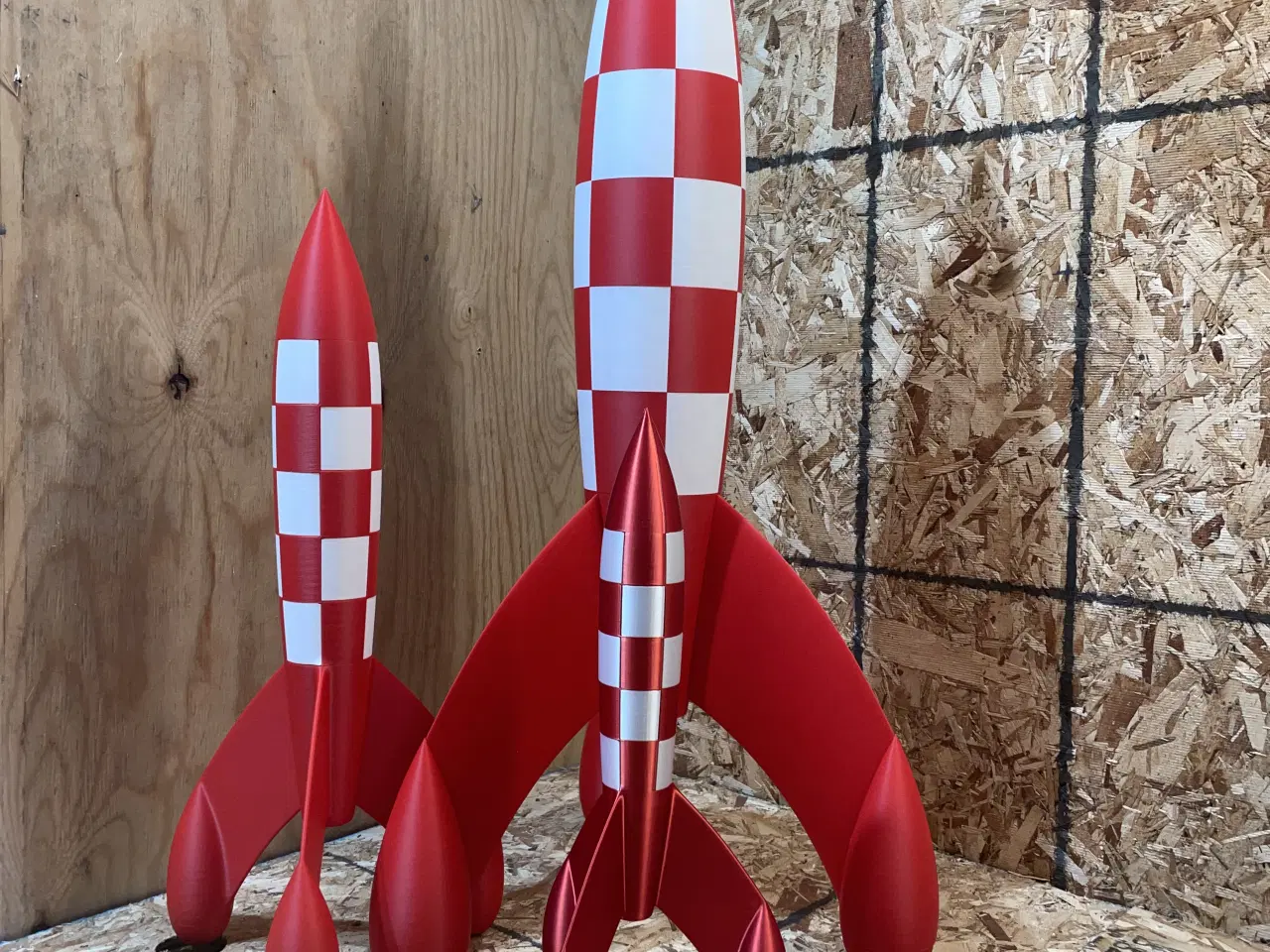 Billede 1 - Tintin måne raket 90CM høj