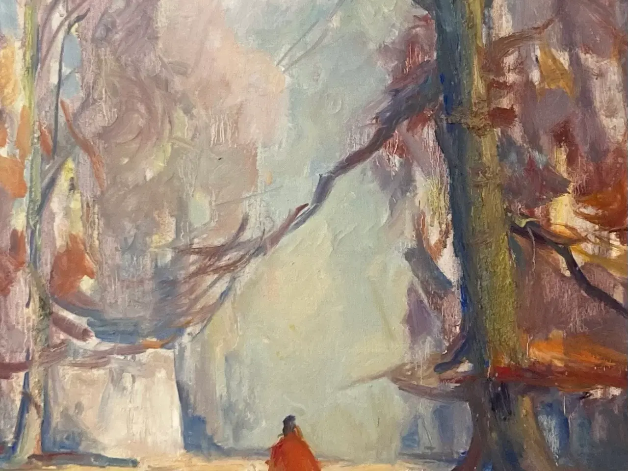 Billede 2 - Ib Eisner Maleri. "Martslys" i Dyrehaven