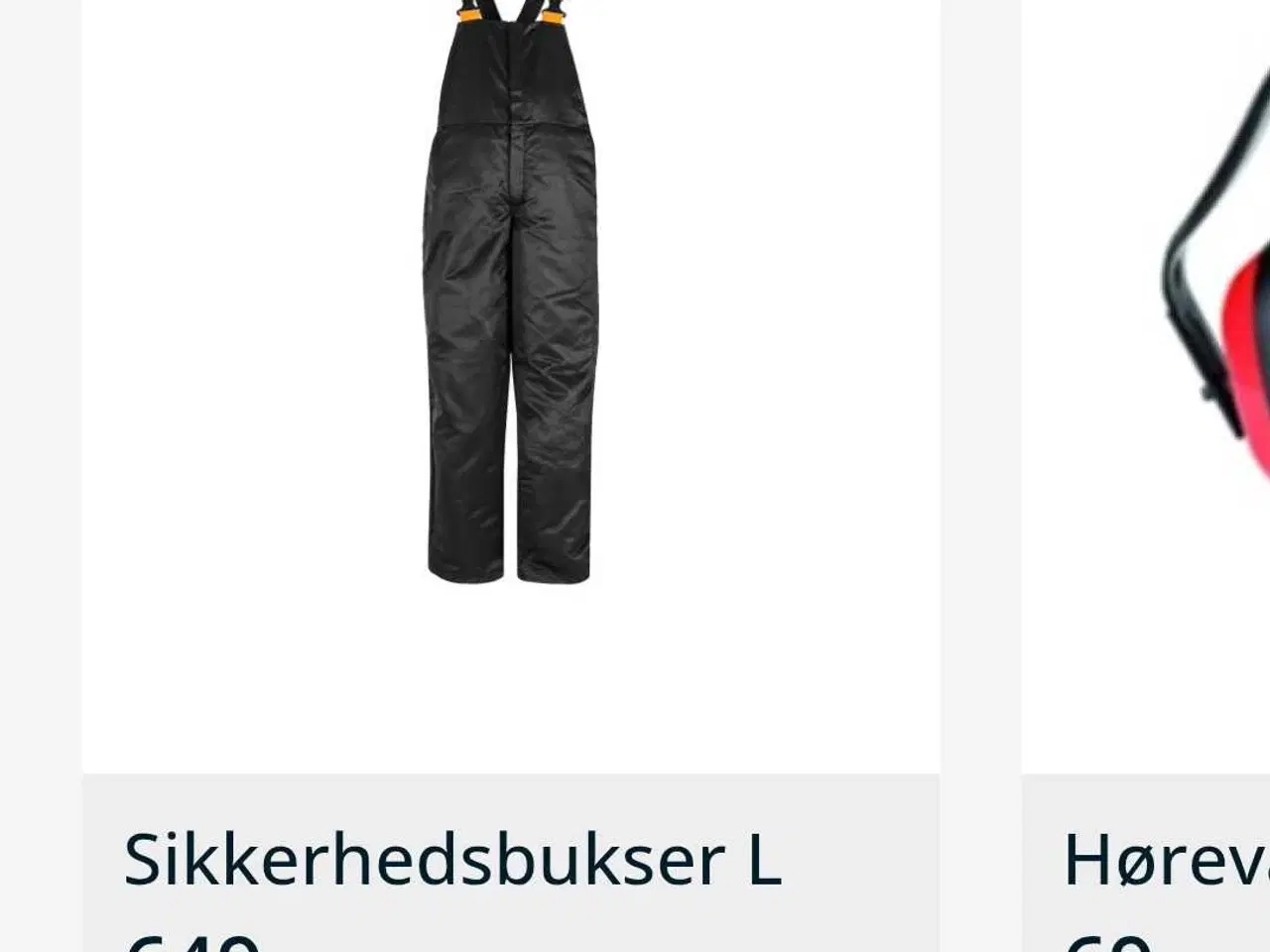 Billede 4 - Texas XL skærebukser og sikkerhedshjelm.