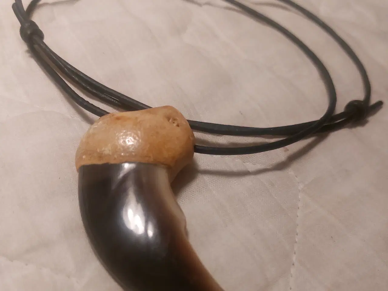 Billede 1 - Hals amulet, isbjørneklo 6.5 cm.