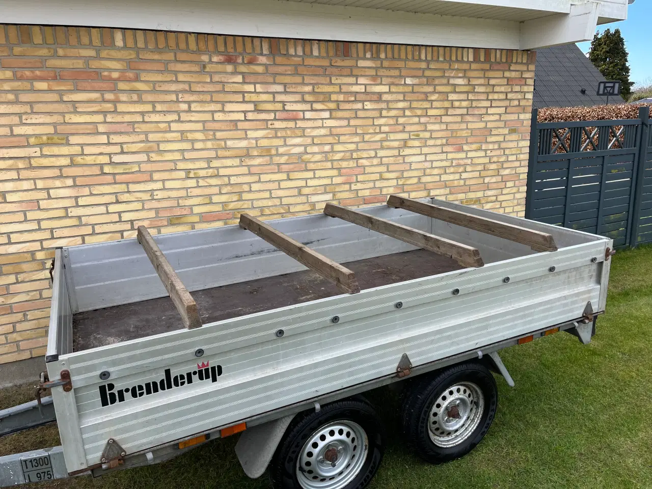 Billede 12 - Boggietrailer med nedfældige sider