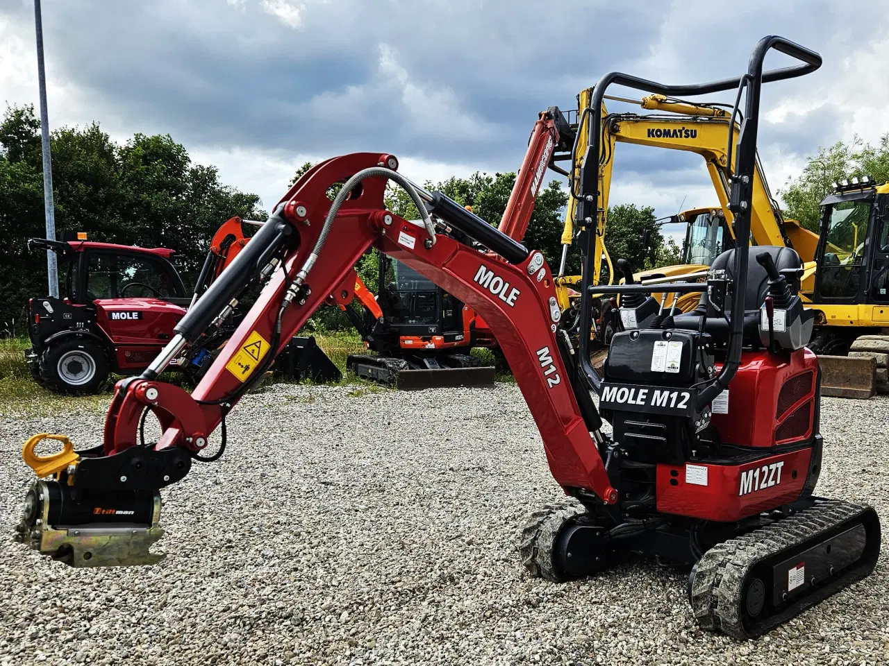 Billede 3 - Mole M12ZT / Kubota motor / fabriksny med skovle