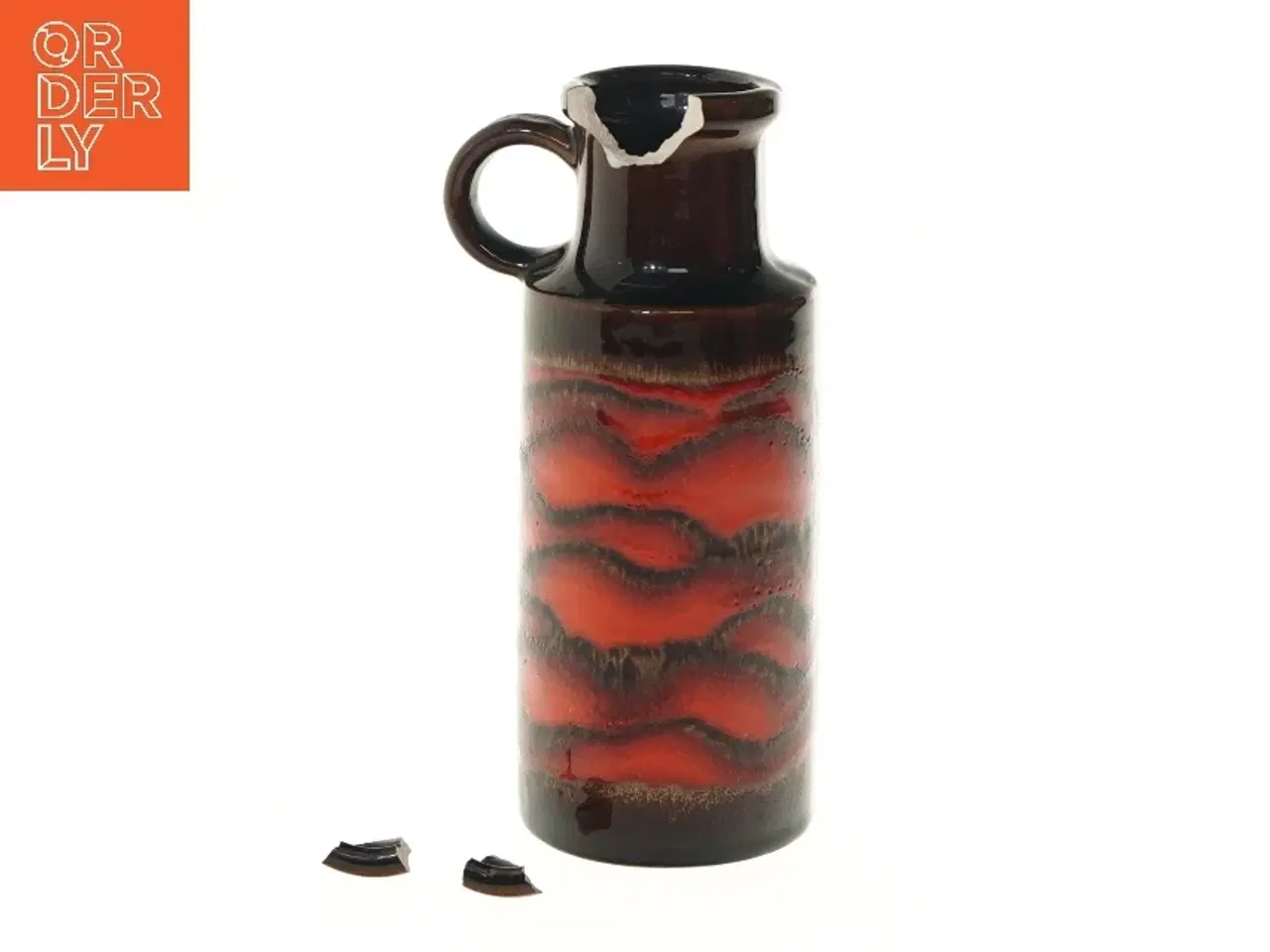 Billede 1 - Keramik vase med håndtag (str. 20 cm)